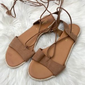 Alterd State Stardust lace up sandals brown